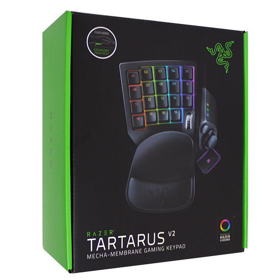 【中古】Razer　左手用キーパッド Tartarus V2 RZ07-02270100-R3M1　未使用