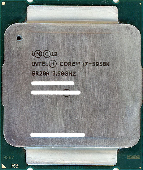 【中古】Core i7 5930K　3.50GHz LGA2011　SR20R