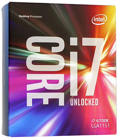 【中古】Core i7 6700K　4.0GHz 8M LGA1151 95W　SR2L0 元箱あり