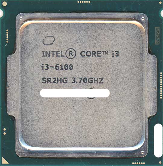 【中古】Core i3 6100　3.7GHz　4M LGA1151 51W　SR2HG