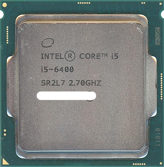【中古】Core i5 6400　2.7GHz 6M LGA1151 65W　SR2L7