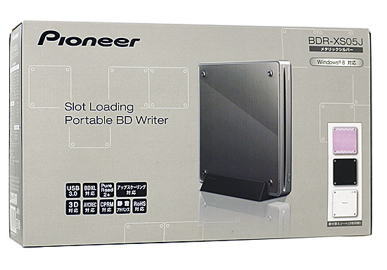 【中古】PIONEER　ポータブルブルーレイドライブ　BDR-XS05J 元箱あり