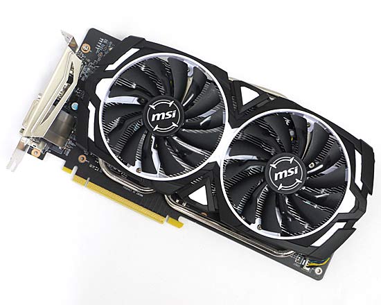 【中古】MSI製グラボ　GTX 1060 ARMOR 6G OCV1　PCIExp 6GB