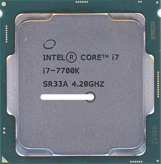 【中古】Core i7 7700K　4.2GHz LGA1151 91W　SR33A