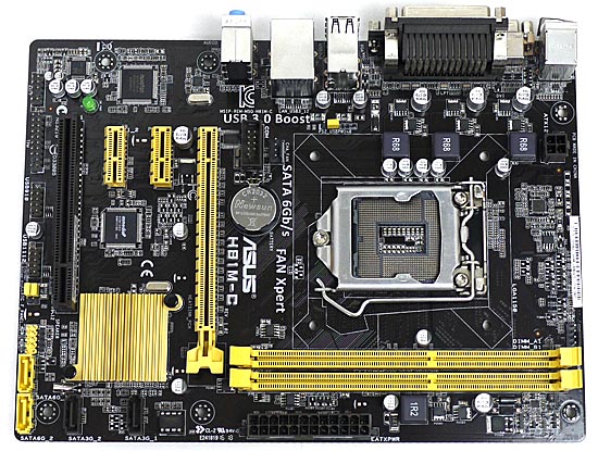 【中古】ASUS MicroATXマザーボード　H81M-C　LGA1150