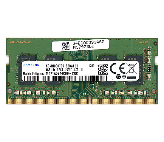 【中古】SAMSUNG　M471A5244CB0-CRC　SODIMM DDR4 PC4-19200 4GB