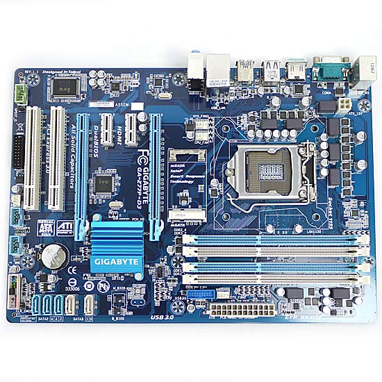 【中古】GIGABYTE　ATXマザーボード GA-Z77P-D3 Rev.1.1
