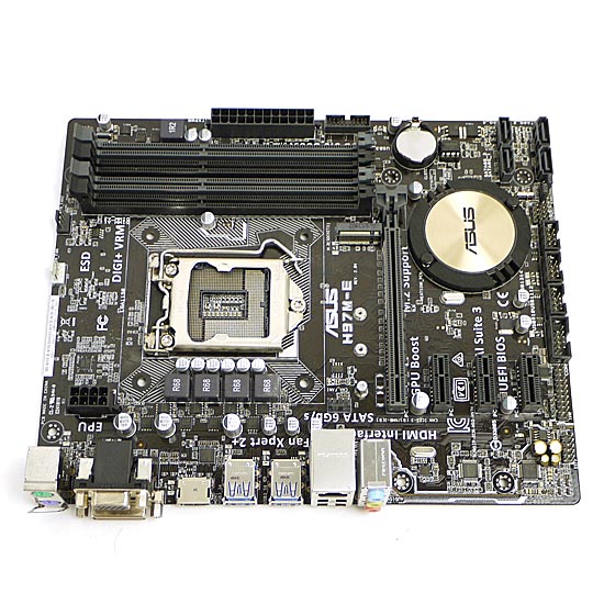 【中古】ASUS MicroATXマザーボード　H97M-E　LGA1150