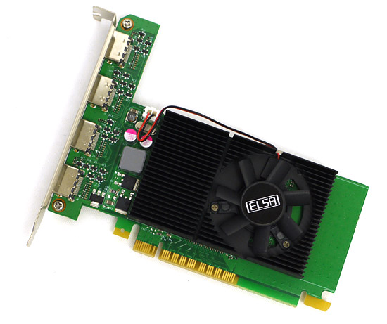 【中古】ELSA製グラボ　GeForce GT 730 1GB QD GD730-1GEBQD　PCIExp 1GB