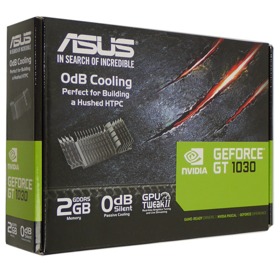【中古】ASUSグラボ　GT1030-SL-2G-BRK　PCIExp 2GB 元箱あり