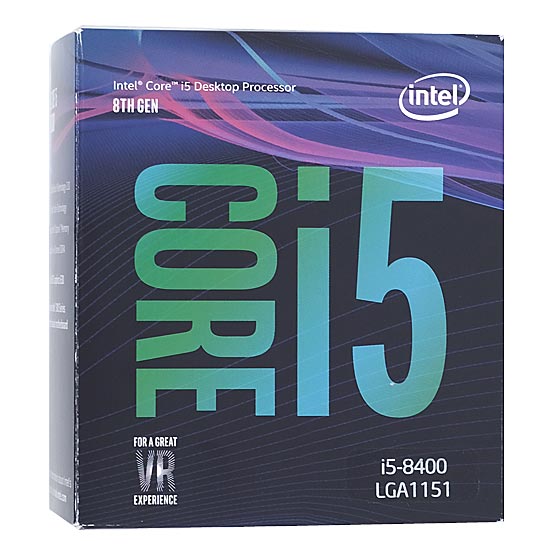 【中古】Core i5 8400　2.8GHz 9M LGA1151 65W　SR3QT 元箱あり