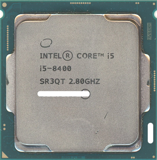【中古】Core i5 8400　2.8GHz 9M LGA1151 65W　SR3QT