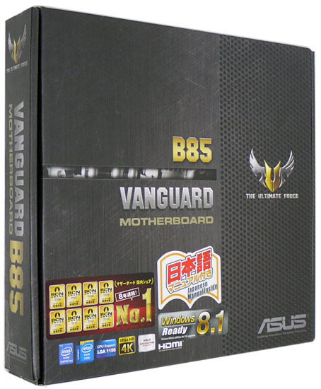 【中古】ASUS製 MicroATXマザーボード VANGUARD B85 LGA1150 元箱あり