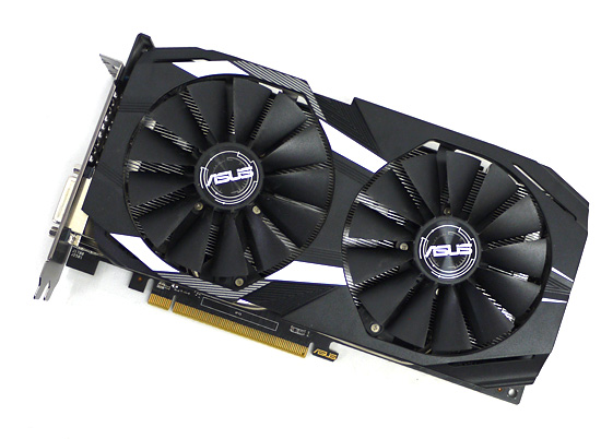 【中古】ASUSグラボ　DUAL-RX580-O8G　PCIExp 8GB