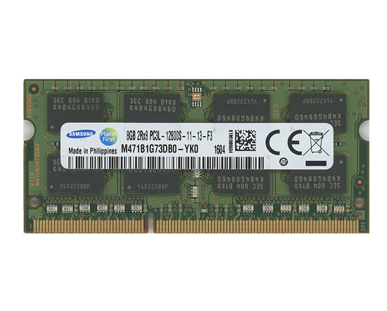 【中古】SAMSUNG　ノート用メモリ M471B1G73DB0-YK0　SODIMM DDR3L PC3L-12800S 8GB