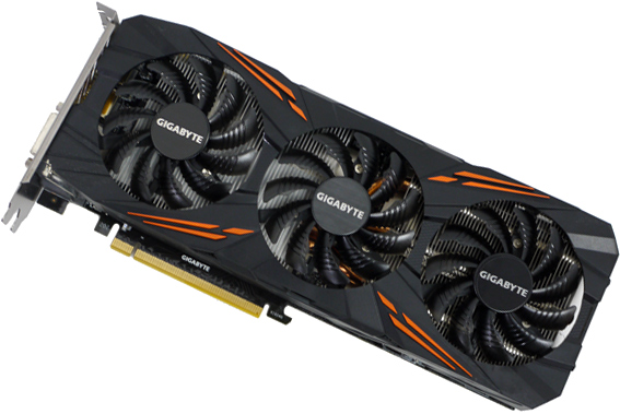 【中古】GIGABYTE製グラボ　GV-N1080G1 GAMING-8GD　PCIExp 8GB
