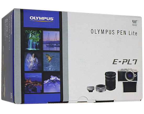 【中古】OLYMPUS　一眼 E-PL7 EZダブルズームキット WHT 元箱あり