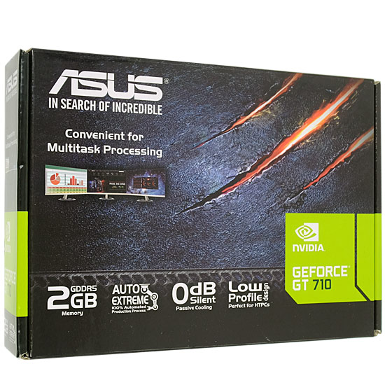 【中古】ASUSグラボ　GT710-SL-2GD5-BRK　PCIExp 2GB 元箱あり