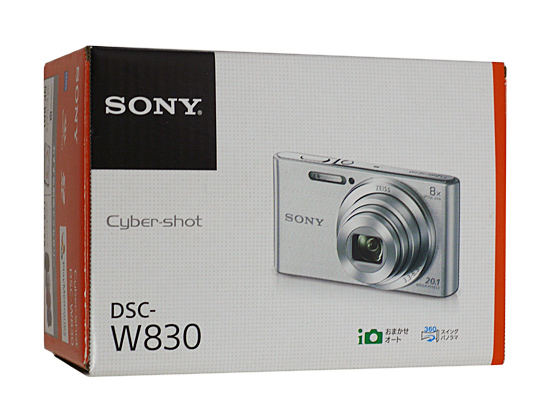 【中古】SONY製　デジタルスチルカメラ Cyber-shot DSC-W830　シルバー　2010万画素 元箱あり