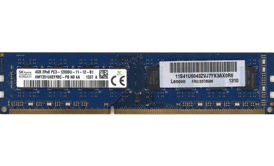 【中古】SK hynix製　HMT351U6EFR8C-PB N0 AA　DDR3 PC3-12800U 4GB