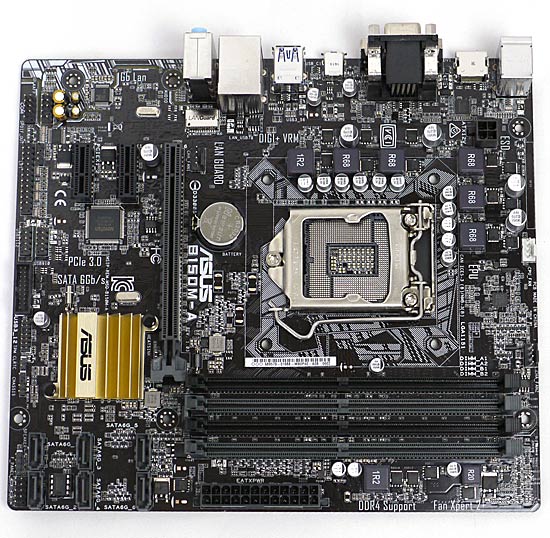 【中古】ASUS製　MicroATXマザーボード　B150M-A