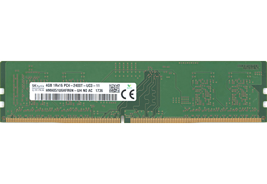 【中古】SK hynix製　HMA851U6AFR6N-UH　DDR4 PC4-19200 4GB