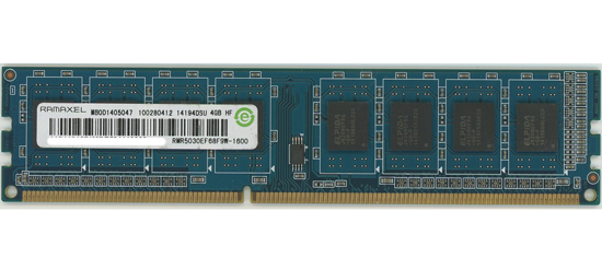 【中古】RAMAXEL　デスクトップ用 RMR5030EF68F9W-1600　DDR3 PC3-12800U 4GB