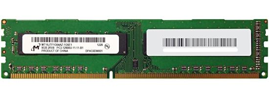 【中古】Micron MT16JTF1G64AZ-1G6E1 DDR3 PC3-12800U 8GB