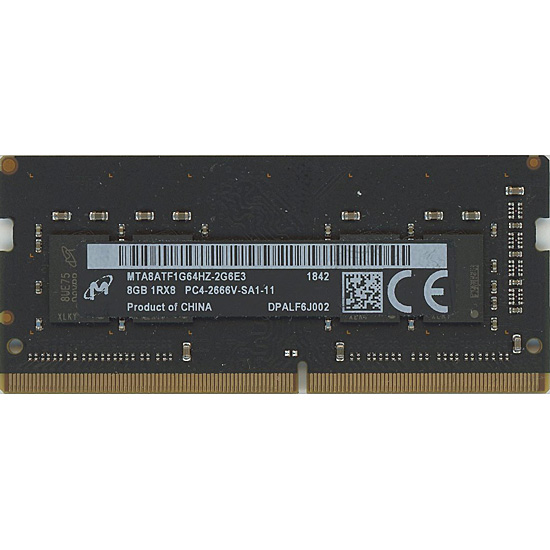 【中古】Micron MTA8ATF1G64HZ-2G6E3 SODIMM DDR4 PC4-2666V 8GB