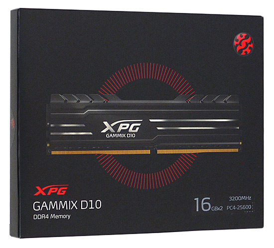 【中古】ADATA　デスクトップ用 AX4U3200316G16-DB10　DDR4 PC4-25600 16GB 2枚組 元箱あり