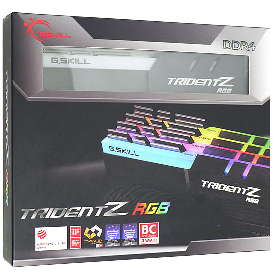 【中古】G.Skill F4-2666C18Q-32GTZR DDR4 PC4-21300 8GB 4枚組 元箱あり