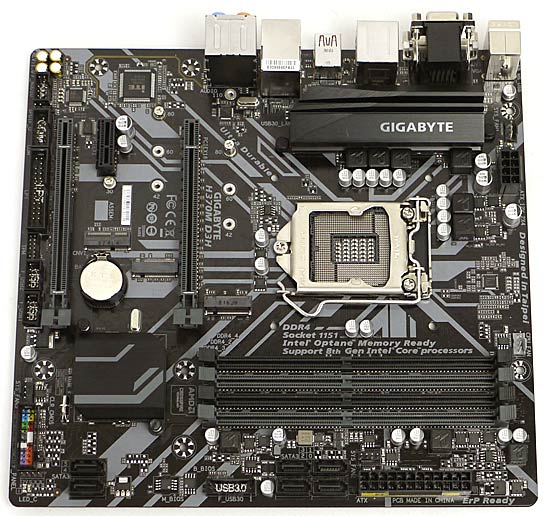 【中古】GIGABYTE製　MicroATXマザボ　H370M D3H　LGA1151