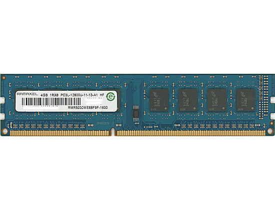 【中古】RAMAXEL　デスクトップ用 RMR5030ME68F9F-1600　DDR3 PC3L-12800U 4GB