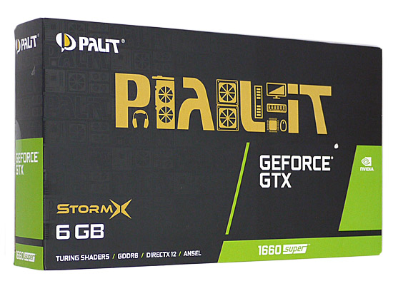 【中古】PALIT　GeForce GTX1660 SUPER StormX　NE6166S018J9-161F　PCIExp 6GB 元箱あり
