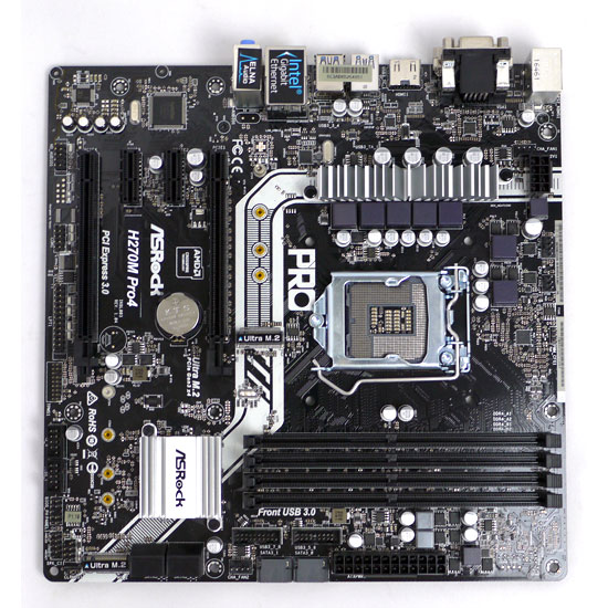 【中古】ASRock製 MicroATXマザボ　H270M Pro4　LGA1151