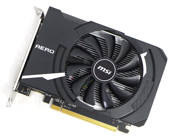 【中古】MSI製グラボ　Radeon RX 560 AERO ITX 4G OC　PCIExp 4GB