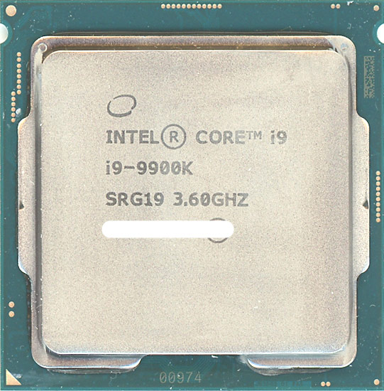 【中古】Core i9 9900K　3.6GHz LGA1151 95W　SRG19