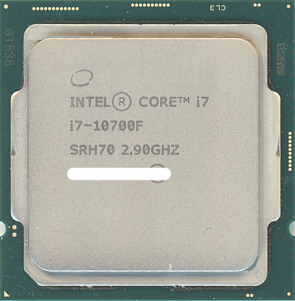 【中古】Core i7 10700F　2.9GHz LGA1200 65W　SRH70
