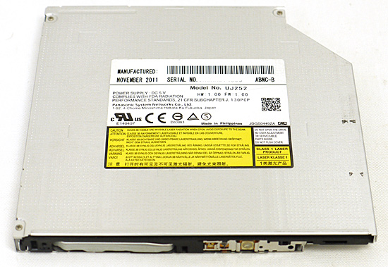 【中古】Panasonic製 Blu-rayドライブ UJ252