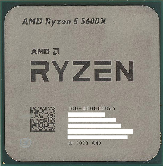 【中古】AMD　Ryzen 5 5600X 100-000000065　4.6GHz Socket AM4