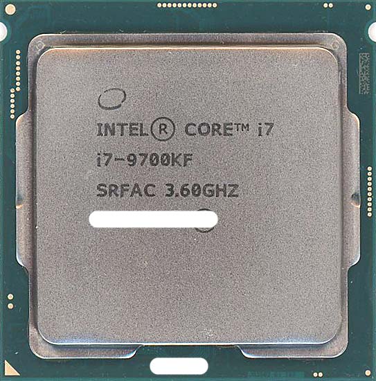 【中古】Core i7 9700KF　3.6GHz LGA1151 95W　SRFAC