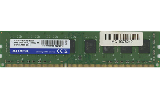 【中古】ADATA　デスクトップ用 AM2L16BC8R2-B0QS　DDR3 PC3L-12800U-11 8GB