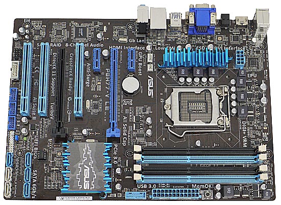 【中古】ASUS製 ATXマザーボード P8H77-V LE LGA1155