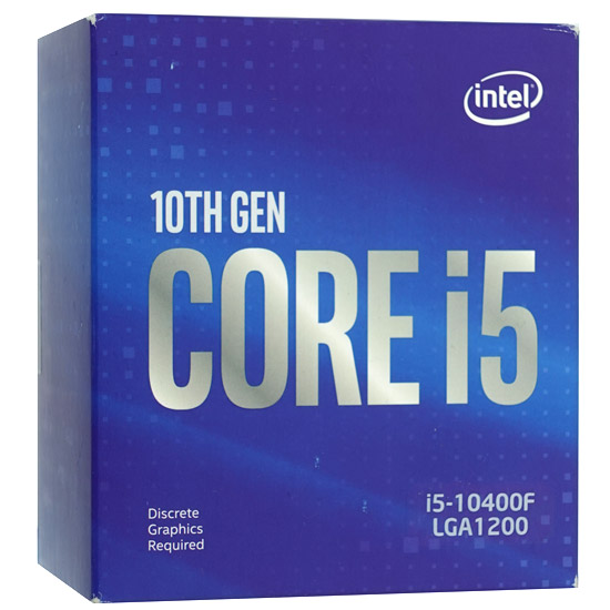 【中古】Core i5 10400F　2.9GHz 12M LGA1200 65W　SRH3D 元箱あり