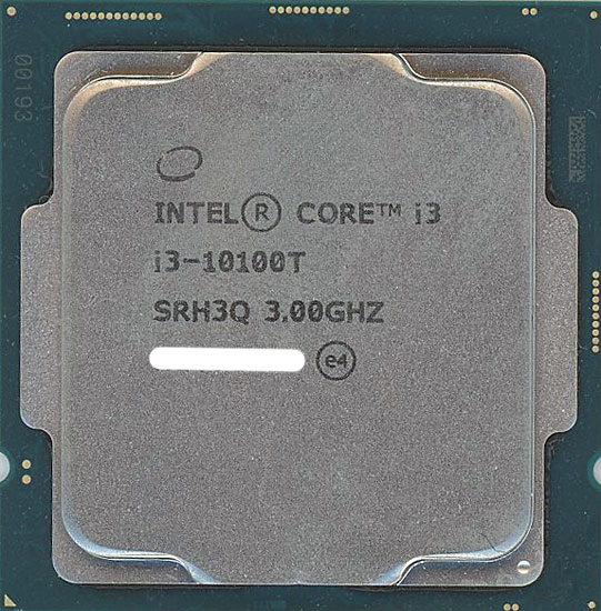 【中古】Core i3 10100T　3.8GHz 6M LGA1200 35W　SRH3Q