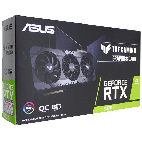 【中古】ASUS製グラボ　TUF-RTX3070TI-O8G-GAMING　PCIExp 8GB 元箱あり
