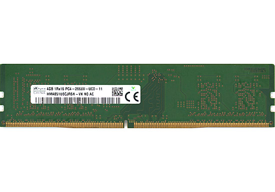 【中古】SK hynix製　HMA851U6CJR6N-VK N0 AC　DDR4 PC4-2666V 4GB