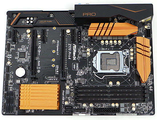 【中古】ASRock製 ATXマザーボード　Z170 Pro4　LGA1151　訳あり