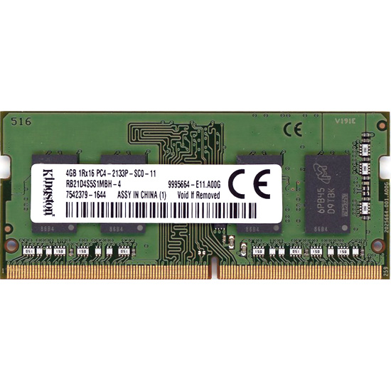 【中古】Kingston製　RB16D3LU1KFG/4G　DDR3 PC3L-12800U 4GB