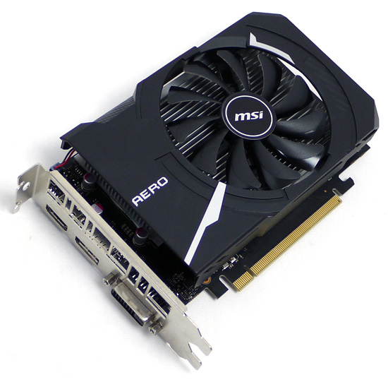 【中古】MSI製グラボ　GeForce GTX 1650 D6 AERO ITX OCV1　PCIExp 4GB
